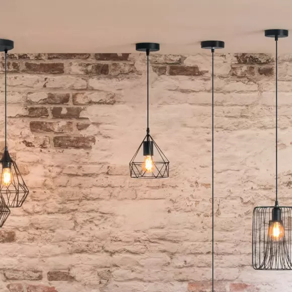 Hanglamp Diamant (29 cm) Zwart 2