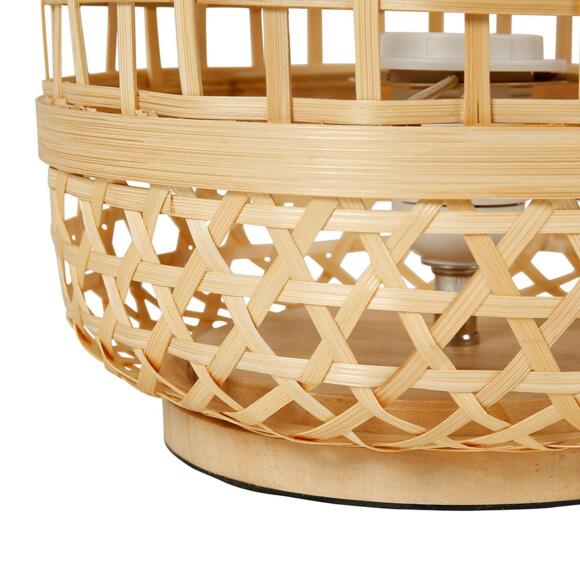 Lámpara de mesa de bambú natural Kimo 3