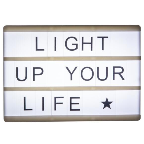 Caja de luz con letras Light Blanco 3
