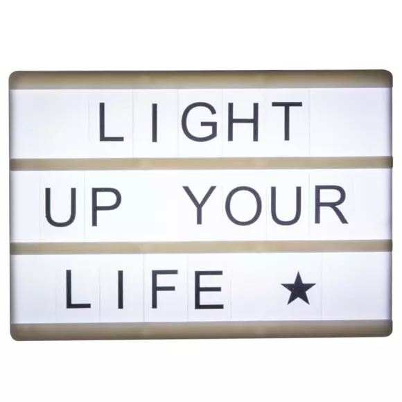Boîte lumineuse à message Light Blanche 3