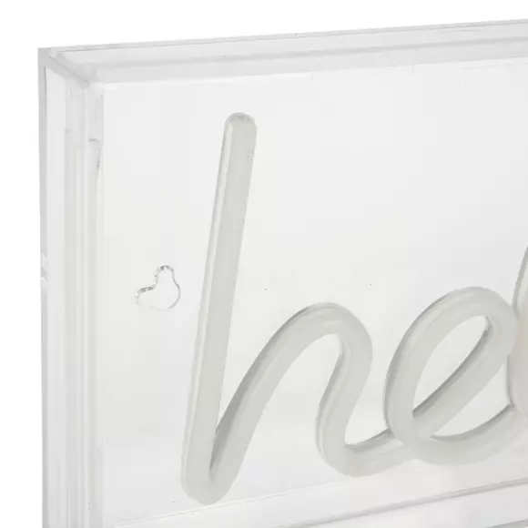 Enseigne lumineuse néon Hello Blanc USB 3