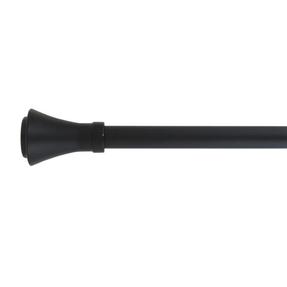 Set completo bastone tenda regolabile (L120 - L210 cm / D19 mm) Brasserie Nero opaco 2