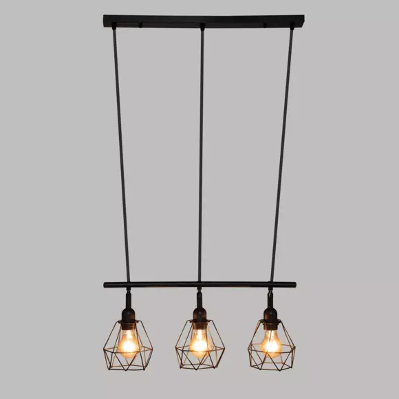 Lampadario Flave Nero 3