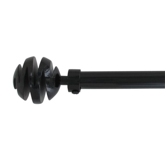 Kit de barra extensible (L210 - L380 cm / D19 mm) Villalouise Negro laqueado 2