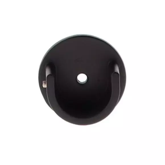 Juego de 2 soportes para barra de cortinas (D28 mm) Lino Negro mate 2
