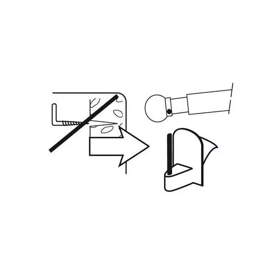 Lot de 4 supports adhésifs Transparent 2