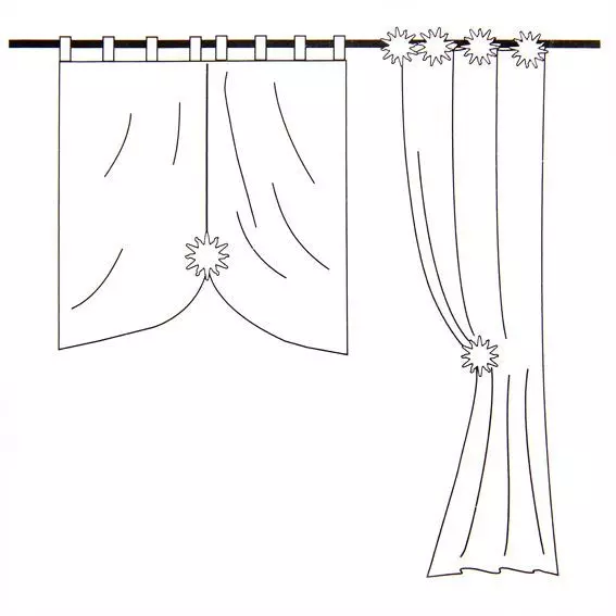 Lot de 2 pinces rideau pivotantes Sweet home Taupe 2