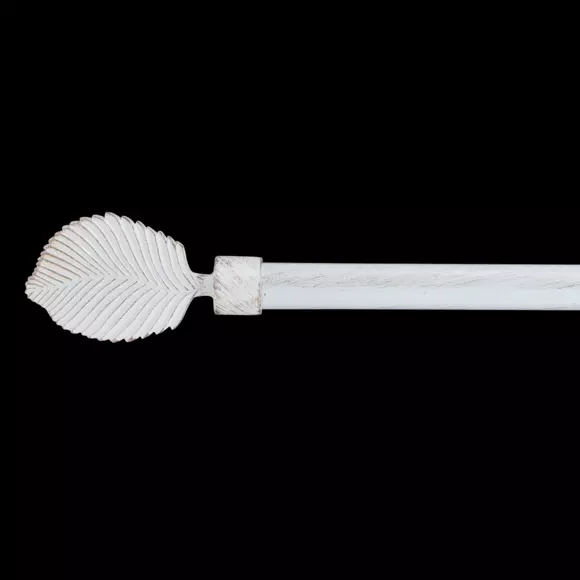 Kit de tringle extensible (L120 - L210 cm / D19 mm) Exotica Blanc et or 2