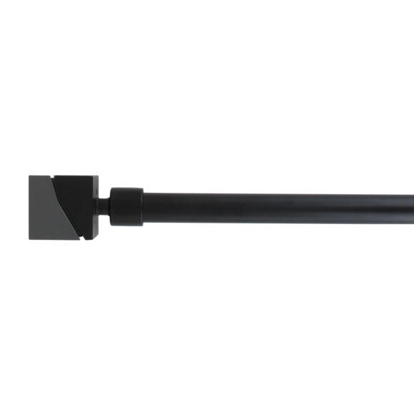 Kit de tringle extensible (L120 - L210 cm / D19 mm) Farell Noir mat 2