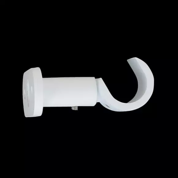 Lote de 2 soportes semicírculos (L 50 / D20 mm) Blanco mate 127