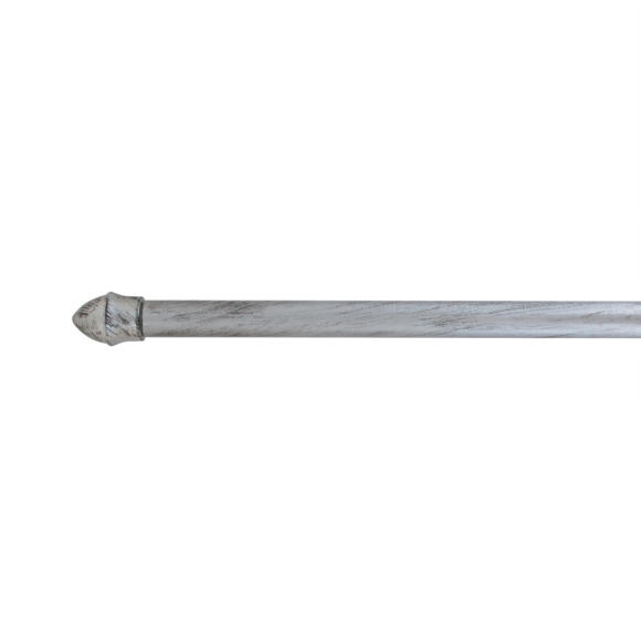 Kit uitschuifbare gordijnroede (85 à 135 cm) Bistrot Zilver en Zwart 2