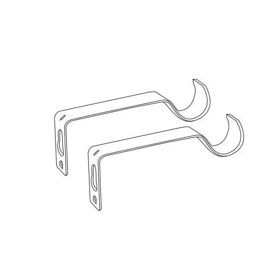 Kit de tringle extensible (L120 - L210 cm / D16 mm) Sevigne Gris laqué 127
