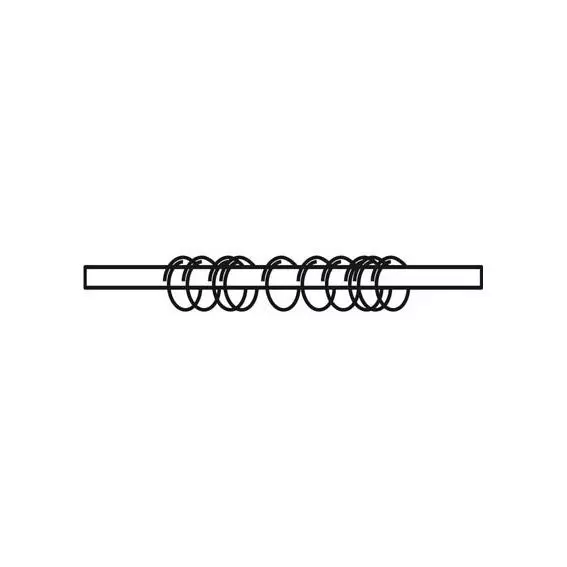 Lot de 10 anneaux tringle rideau (D28 mm) Métal Brisé 2