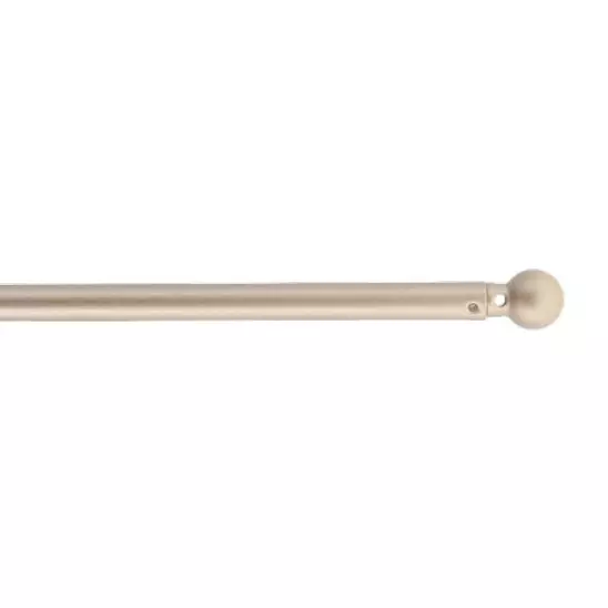 Juego de 2 barras para visillos extensibles redondas (L40 a 600 cm) Rona Oro