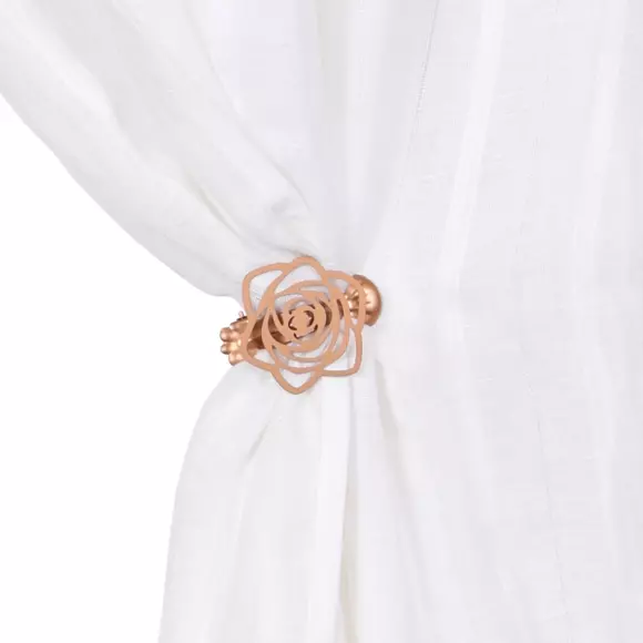 Lot de 2 pinces rideaux Lina Cuivre 2