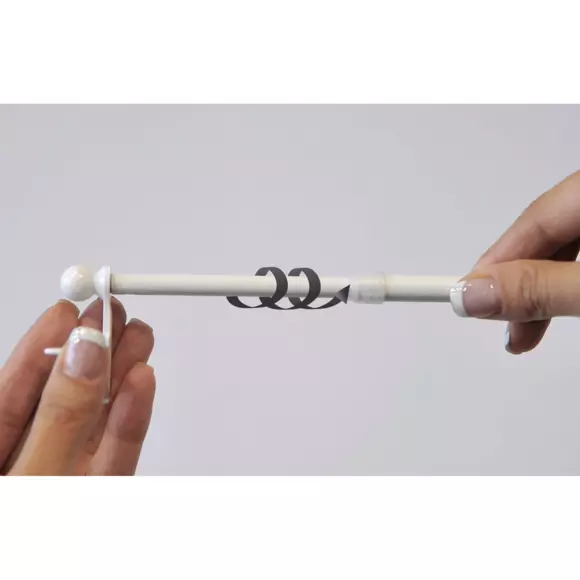 Ausziehbare Stange Fix'vit (50 bis 80 cm) Silber