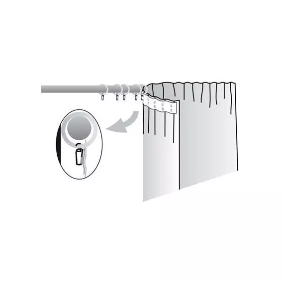 Lot de 10 agrafes (D20) Transparent 2