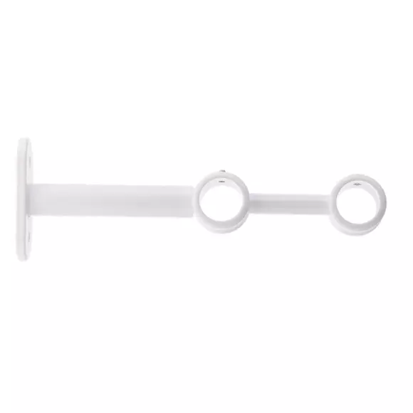 Lot de 2 supports tringles doubles (L150 / D20) Jim Blanc mat 2