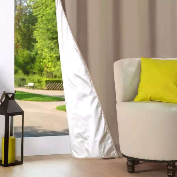 Rideau thermique isolant (135 x 240 cm) Nelson Beige 2