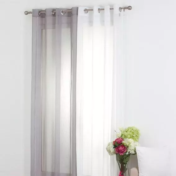 Voilage (140 x 240 cm) Silya Blanc 2