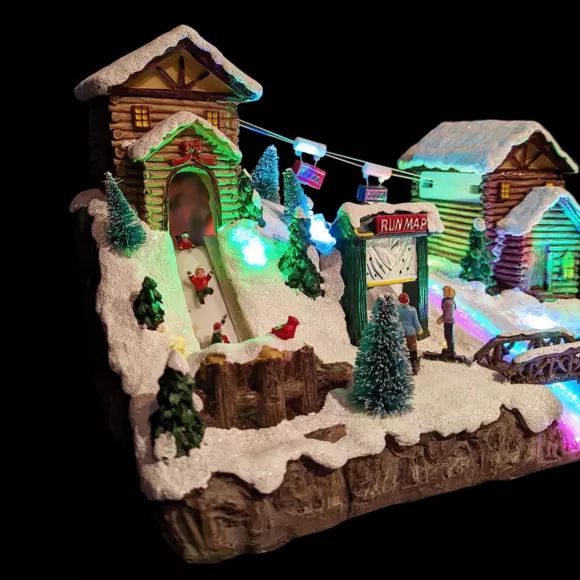 Verlicht kerstdorp Wintersport 3