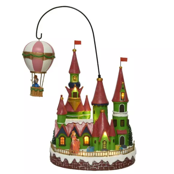 Castillo de pueblo iluminado Princesa a pilas 2