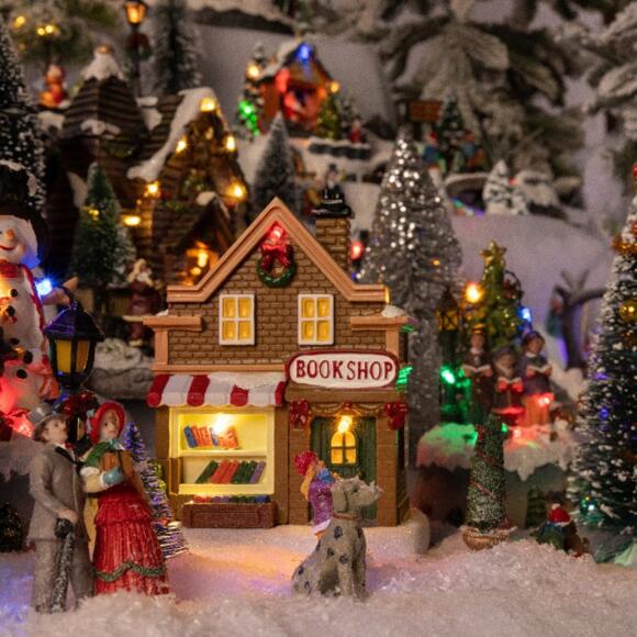 Villaggio di Natale luminoso Botteghe a pile 2