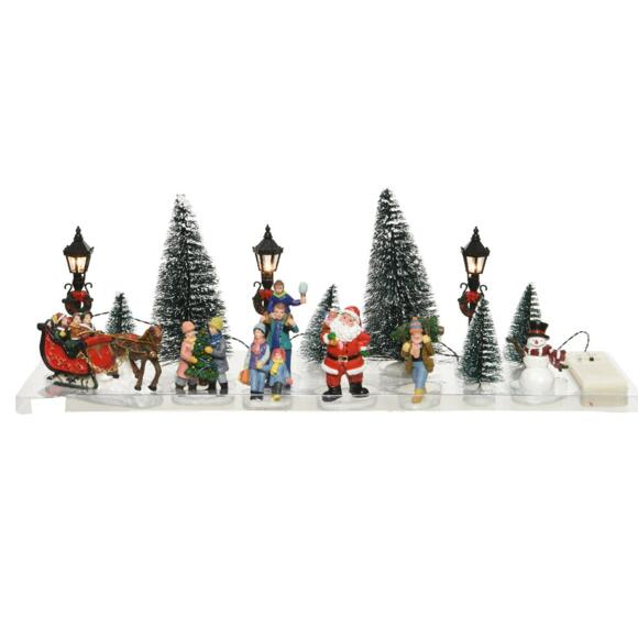 Set di figurine e accessori Scena invernale per villaggio 2