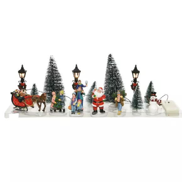 Lot de figurillas y accesorios Scène hivernale para pueblo 2