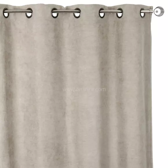 Rideau occultant isolant (140 x H260 cm) Alaska Taupe clair 2
