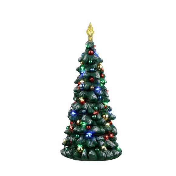 Accessoires Lemax Verlichte  besneeuwde kerstboom