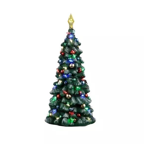 Accessoires Lemax Verlichte  besneeuwde kerstboom