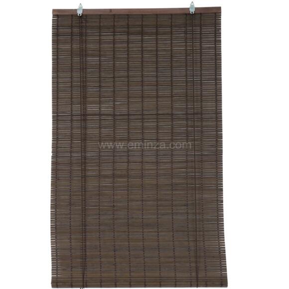 Tenda a rullo in legno (40 x H130 cm) Bambù Cioccolato 2