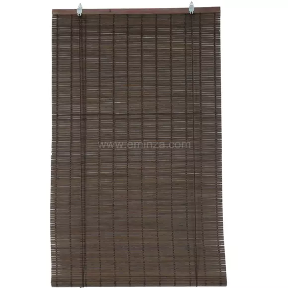 Tenda a rullo in legno (40 x H130 cm) Bambù Cioccolato 2