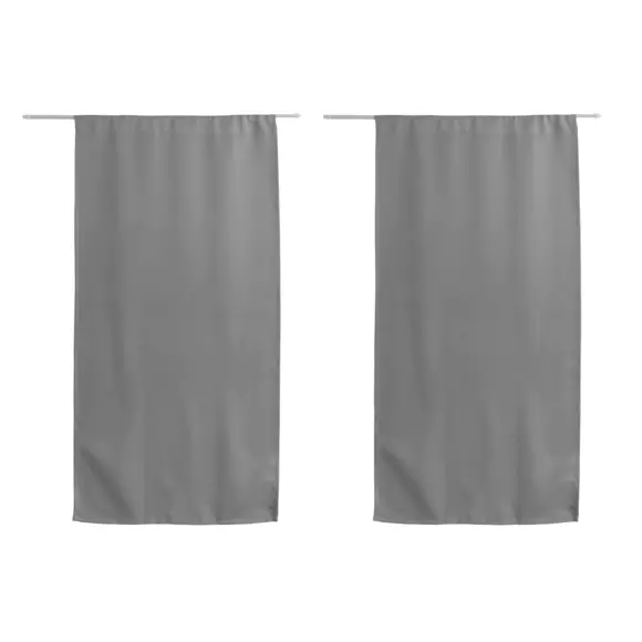 Rideau occultant passe-tringle (60 x 120 cm) Night Gris clair 3