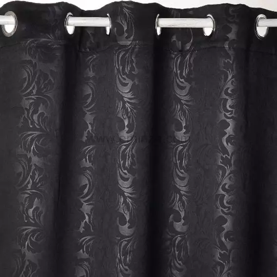 Cortina opaca (140 x Alt240 cm) Design Negro 2