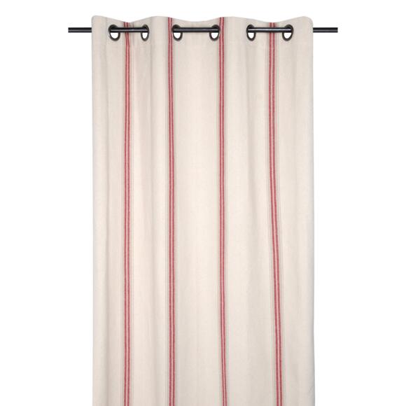 Vorhang aus Baumwolle (135 x 260 cm) Montauban Rot 3