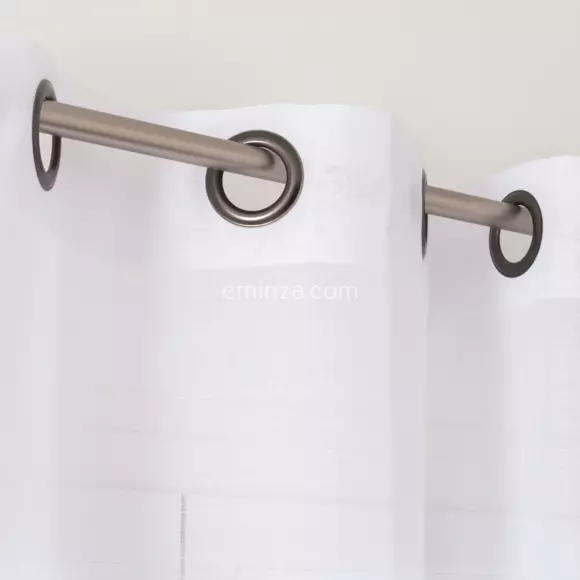 Visillo (145 x Alto 240 cm) Givrée Blanco 2