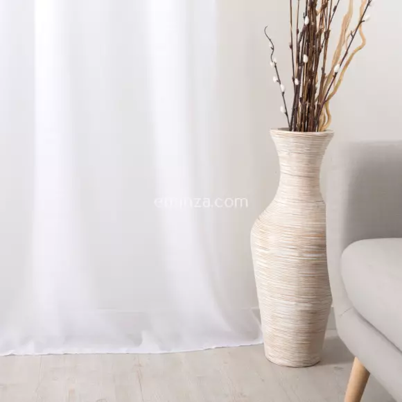 Visillo (145 x Alto 240 cm) Givrée Blanco 3
