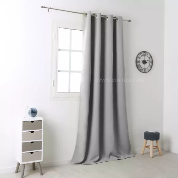 Rideau occultant (135 x H250 cm) Notte Gris 3