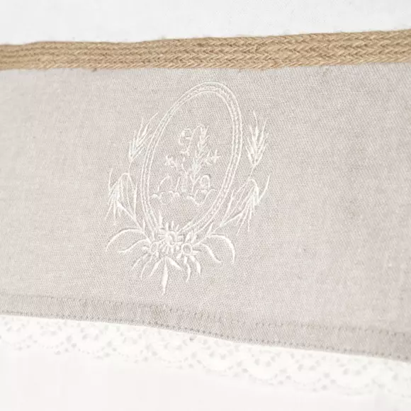 Tenda trasparente a vetro (45 x 60 cm) Adelaïde Beige 2