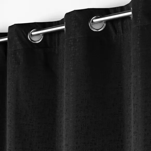 Rideau occultant isolant (140 x 260 cm) Darko Noir 2