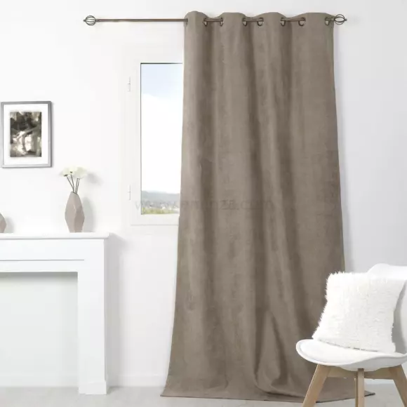 Rideau occultant isolant (140 x H260 cm) Alaska Beige 3