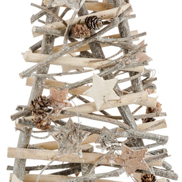 Albero di Natale di legno Coleen H57 cm 2