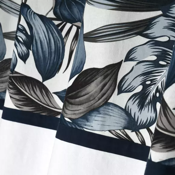 Rideau coton (140 x 260 cm) Paraiso Bleu 2