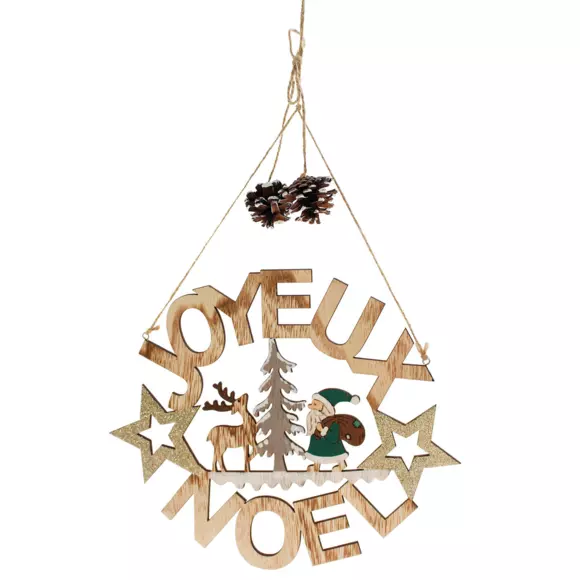 Pancarta "Joyeux Noël" natural 127