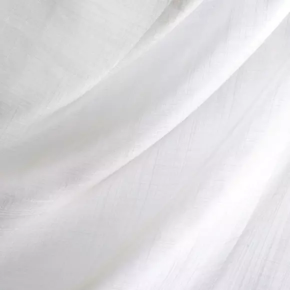 Paire de voilages (60 x 140 cm) Etamine givrée Blanc 2