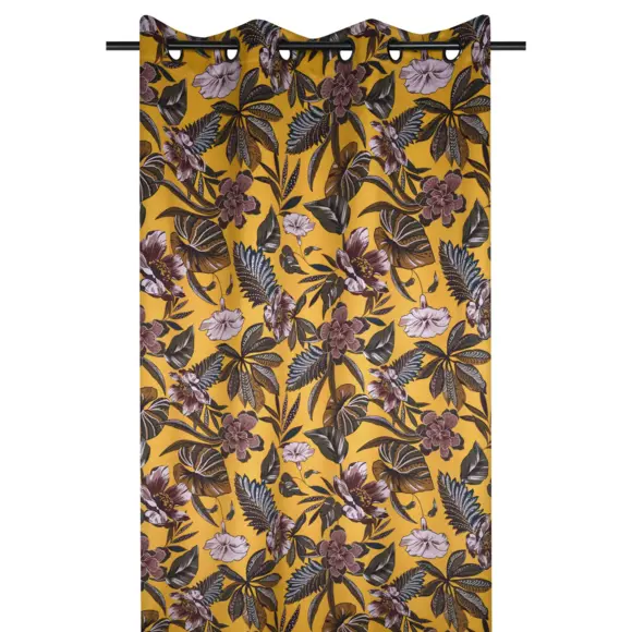 Rideau occultant (140 x 260 cm) Curiosity Jaune moutarde 3