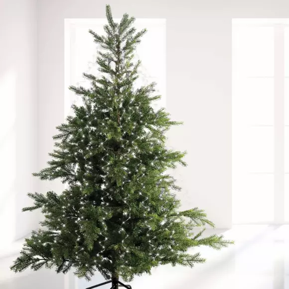 Rideau pour sapin Flashing light Micro led H2,40 m Blanc froid 832 LED 3