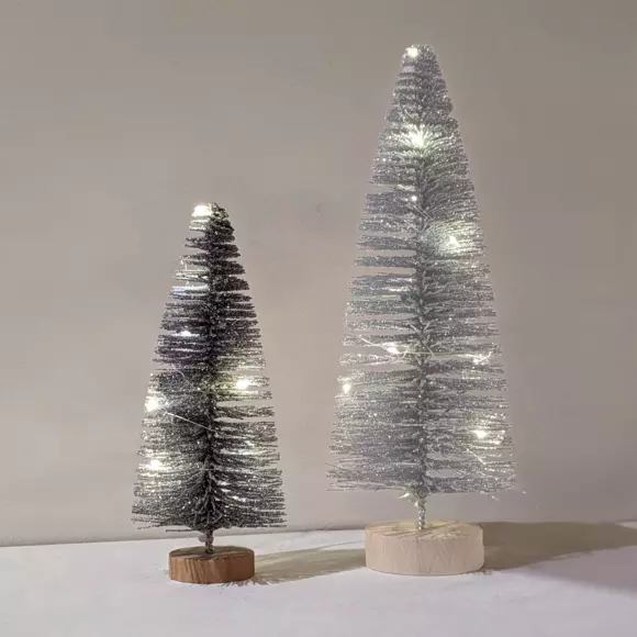 Sapin lumineux Lidy 20 cm Argent  3